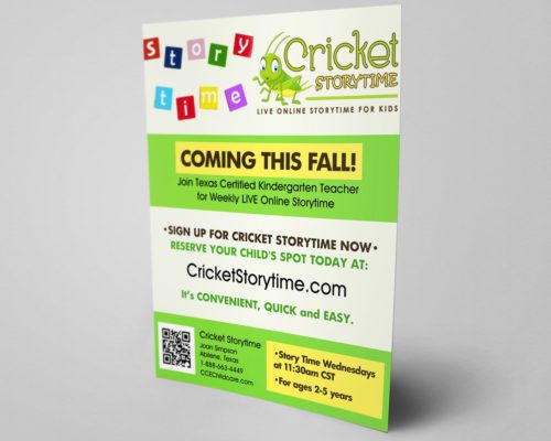 Cricket Storytime Flyer